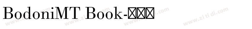 BodoniMT Book字体转换 BodoniMT Book字体转换